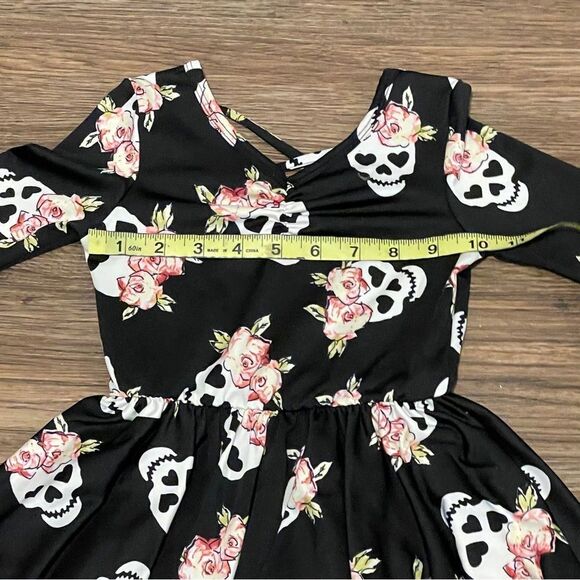 Dot Dot Smile 3 Ballerina Dresses Black / White Pink Skulls Orange Pumpkin 2T - Picture 3 of 12